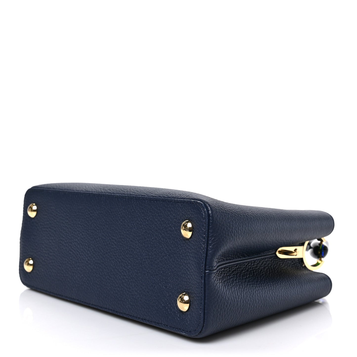 Taurillon Resin Capucines Murano MM Midnight Blue