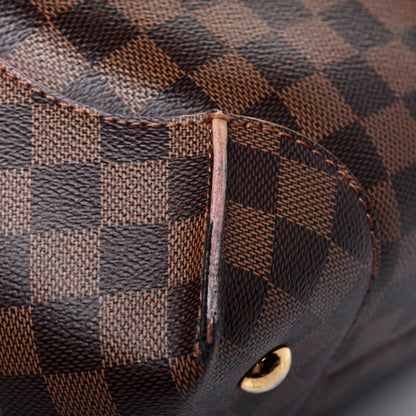 Louis Vuitton Damier Ebene Caissa Hobo Rose Ballerine 15 of 19