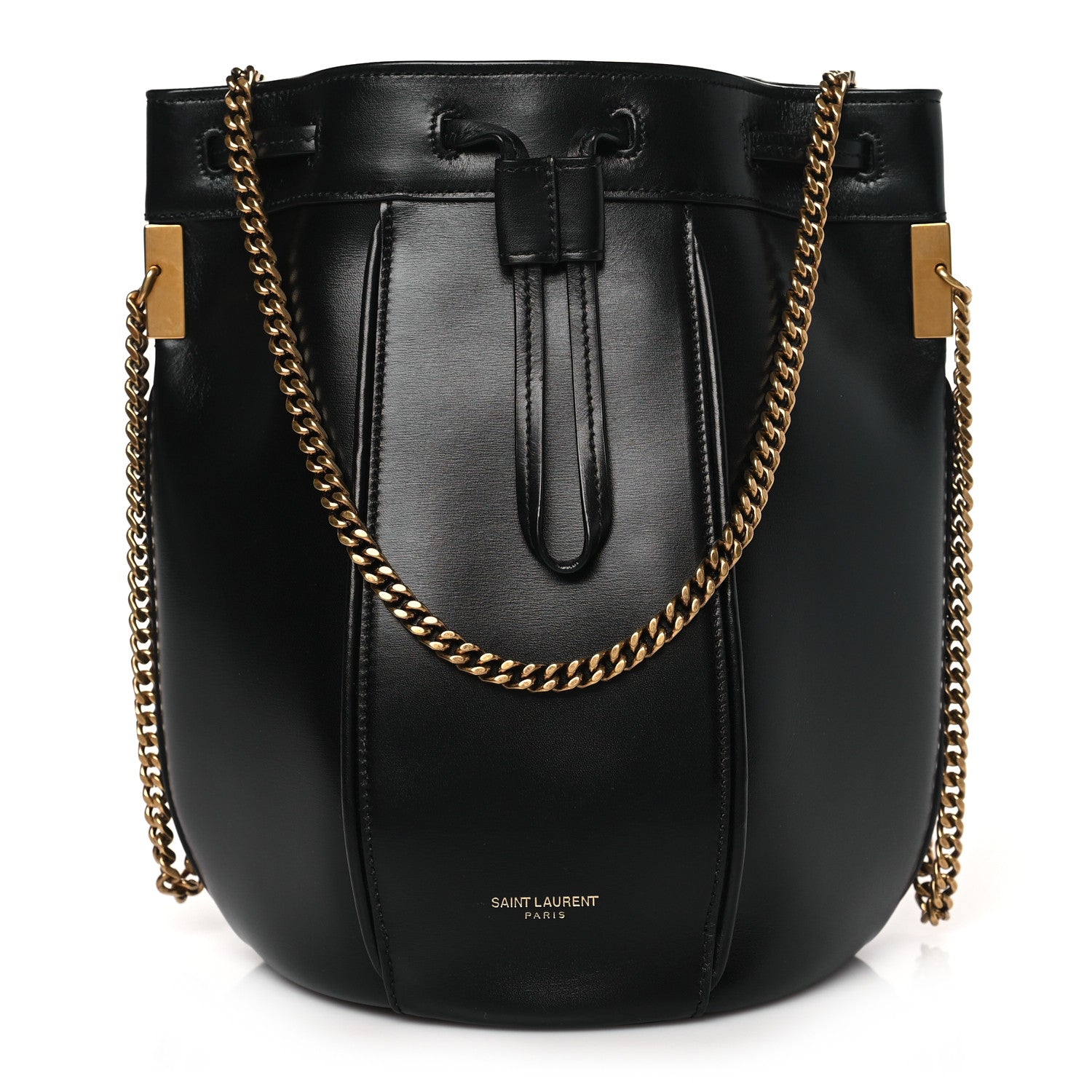 Saint Laurent Smooth Calfskin Small Talitha Bucket Bag Black 1 of 10