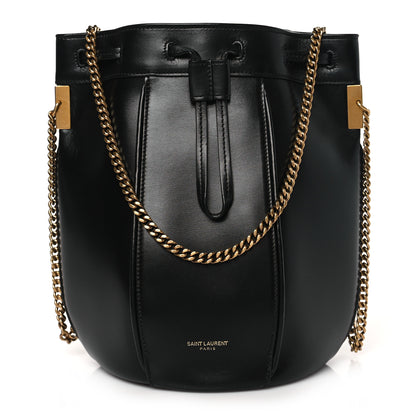 Saint Laurent Smooth Calfskin Small Talitha Bucket Bag Black 1 of 10