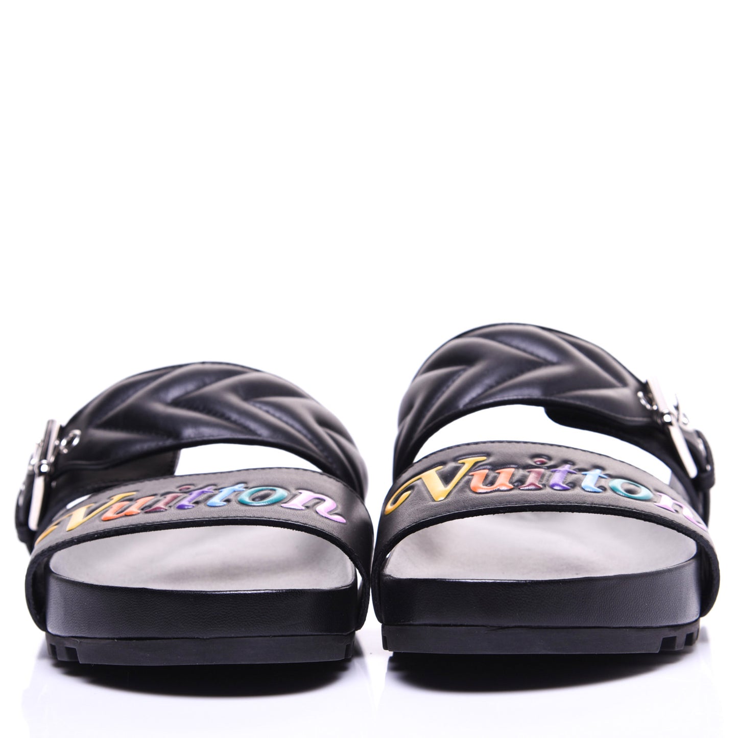 Calfskin New Wave Bom Dia Mule Sandals 37 Black