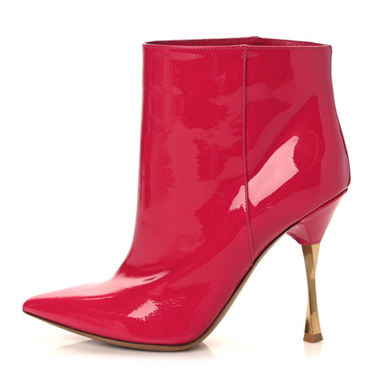 Valentino Garavani Patent Twist Heel 105mm Ankle Boots 36.5 Bouganville 1 of 10