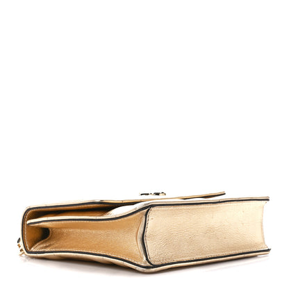 Jimmy Choo Metallic Nappa Quilted Varenne Shoulder Bag Gold 4 of 10