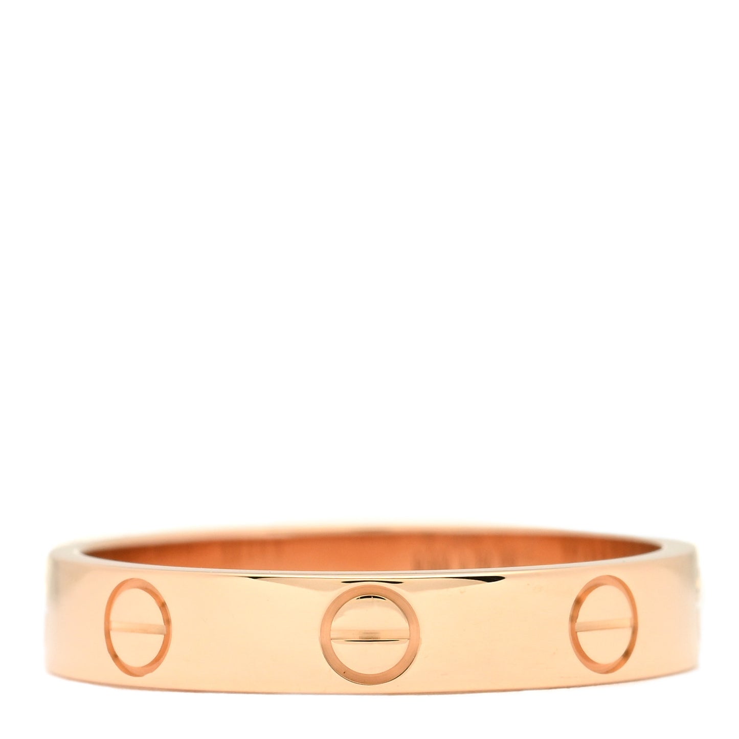18K Pink Gold 3.5mm LOVE Wedding Band Ring 54 7