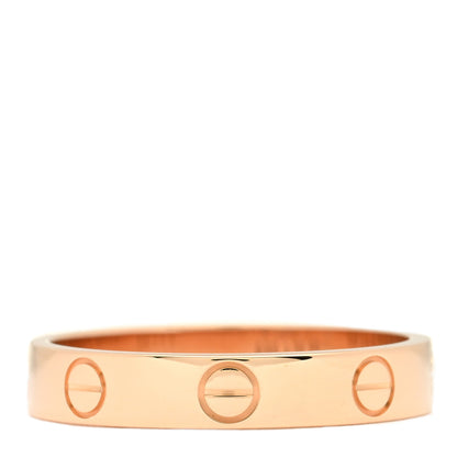 Cartier 18K Pink Gold 3.5mm LOVE Wedding Band Ring 54 7 3 of 5