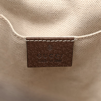 Gucci GG Supreme Monogram Neo Vintage Drawstring Bucket Backpack Beige New Acero Crop 6 of 9