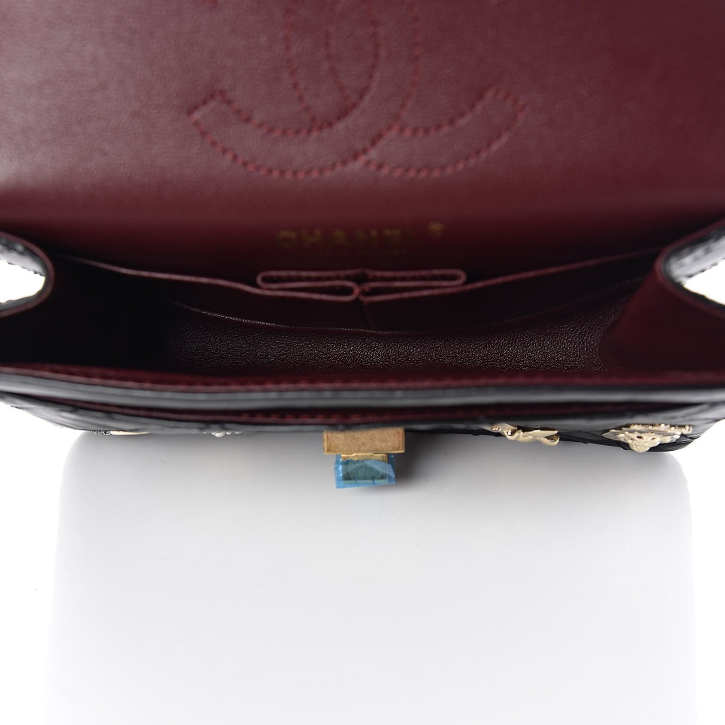 Aged Calfskin Lucky Charms 2.55 Reissue 224 Flap Black