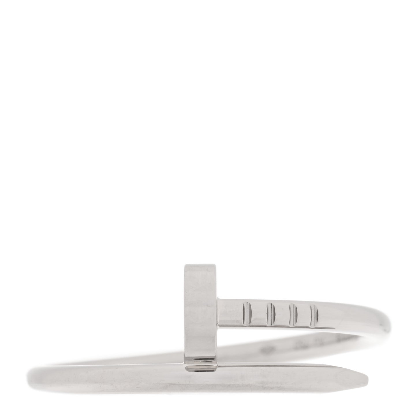 18K White Gold Small Juste Un Clou Ring 58 8.25