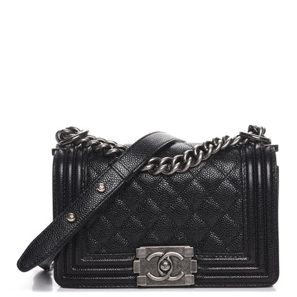 Chanel Caviar Quilted Small Boy Flap Black 1 of 8