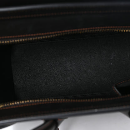 Celine Smooth Calfskin Micro Bi-Color Luggage Burgundy Wine 5 of 9