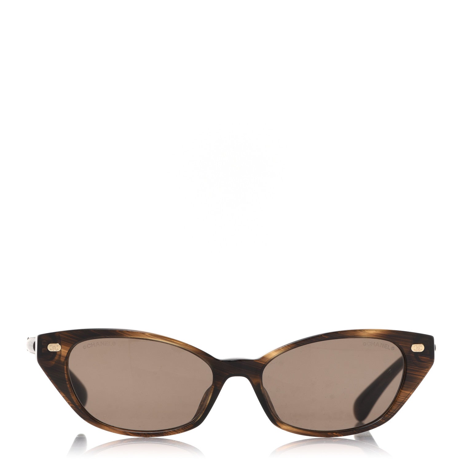 Chanel Acetate CC Cat Eye Sunglasses 5438-Q Tortoise 2 of 7