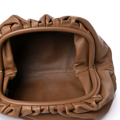 Bottega Veneta Smooth Butter Calf The Pouch Oversized Clutch Teak 5 of 10