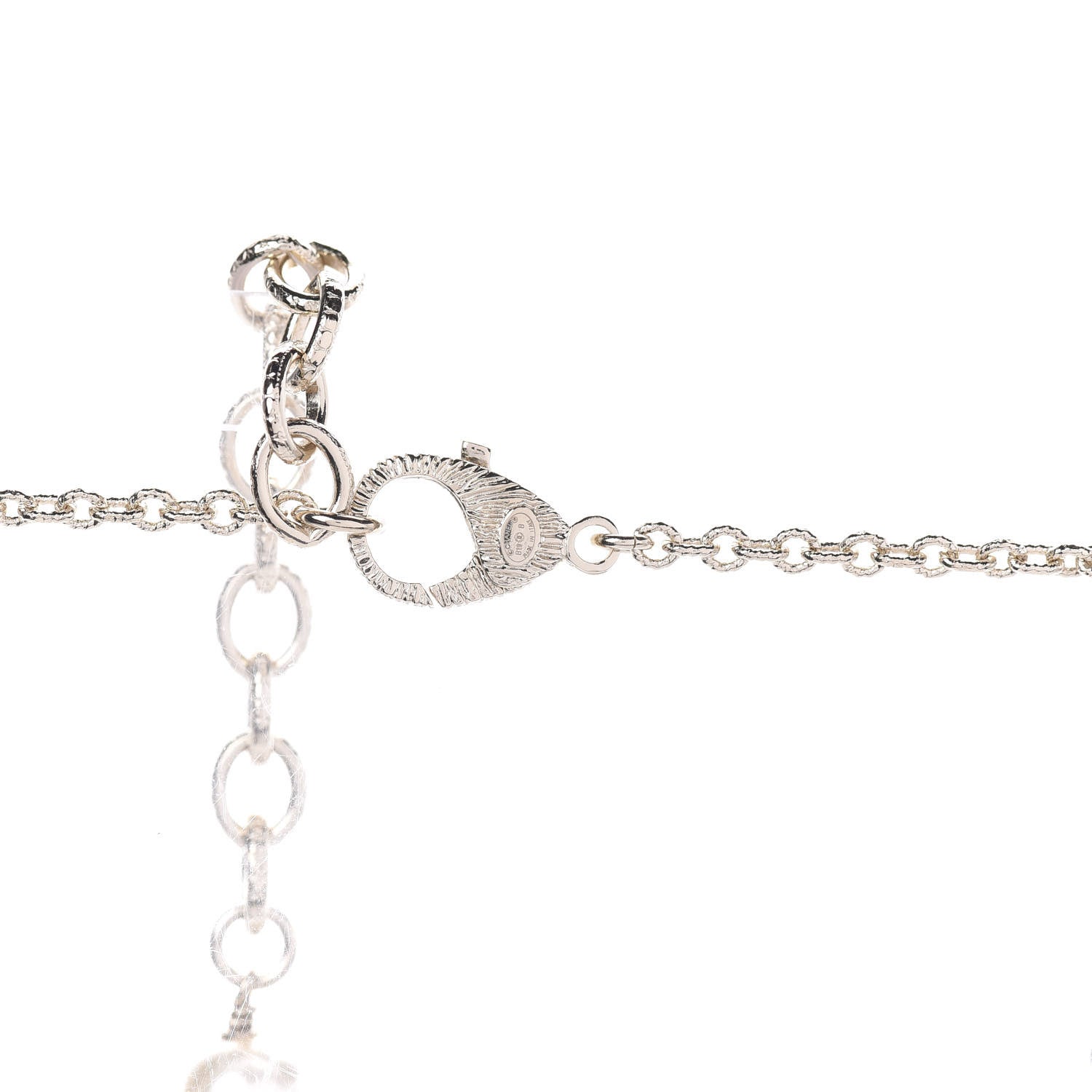 Chanel Pearl Crystal CC Lace Camellia Long Necklace Gold 4 of 4
