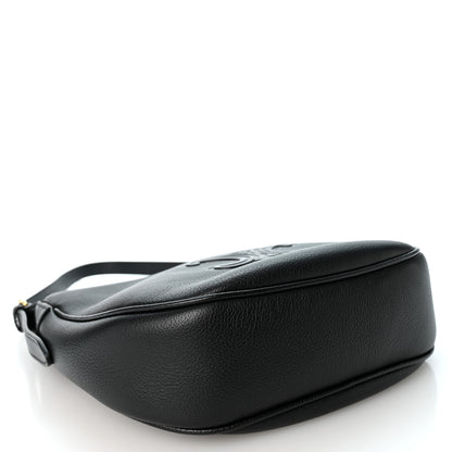 Celine Supple Calfskin Cuir Triomphe Small Heloise Shoulder Bag Black 4 of 9