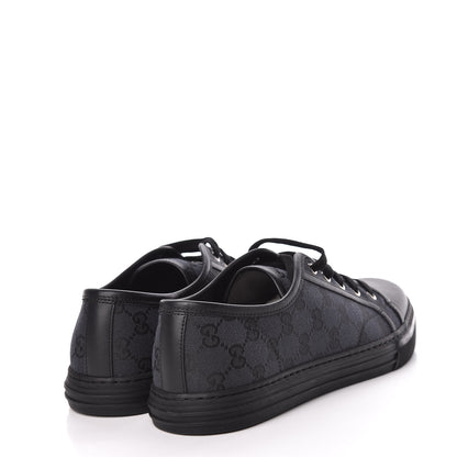 Gucci Monogram Mens Sneakers 8.5 Black Piombo 5 of 10
