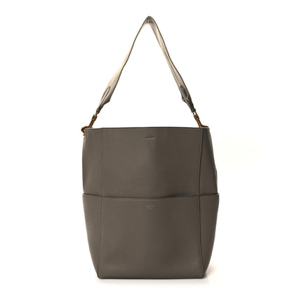 Celine Soft Grained Calfskin Sangle Bucket Bag Taupe 1 of 12