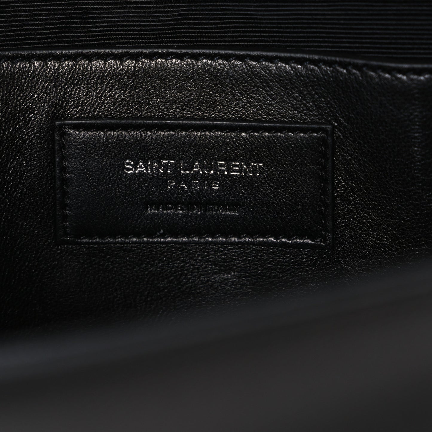 Grain De Poudre Medium Classic Monogram Monochrome Kate Satchel Black