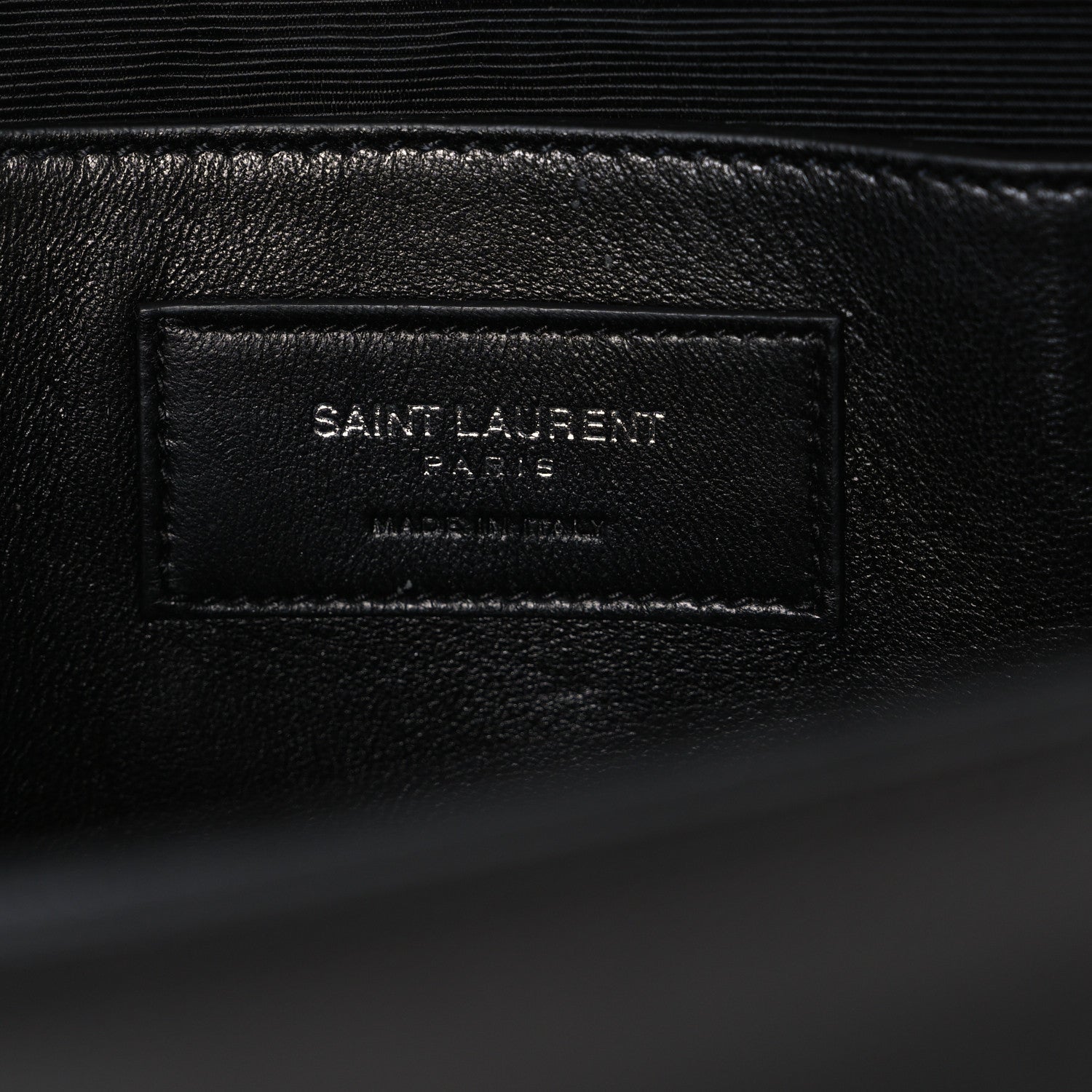 Saint Laurent Grain De Poudre Medium Classic Monogram Monochrome Kate Satchel Black 6 of 10