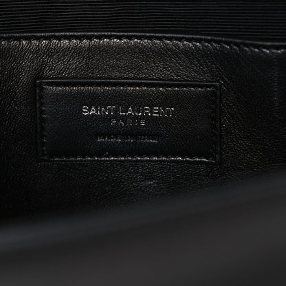Saint Laurent Grain De Poudre Medium Classic Monogram Monochrome Kate Satchel Black 6 of 10