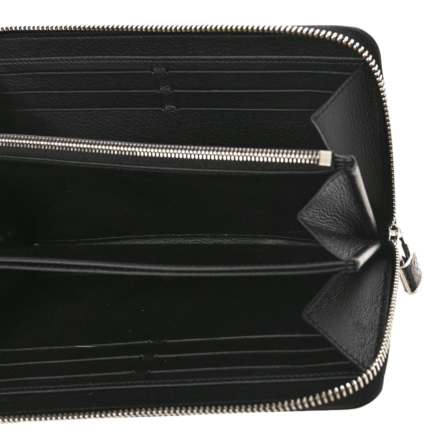 Louis Vuitton Snakeskin Monogram Zippy Padlock Wallet Black 5 of 9