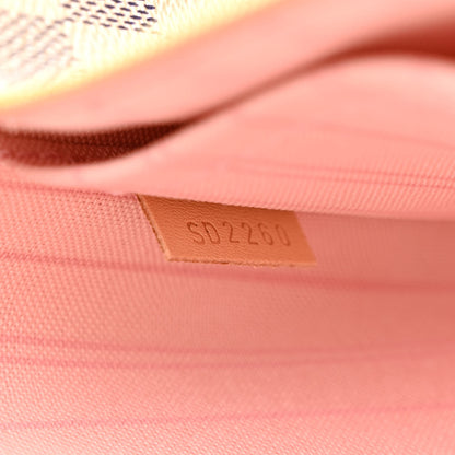 Louis Vuitton Damier Azur Neo Neverfull MM Rose Ballerine 10 of 14