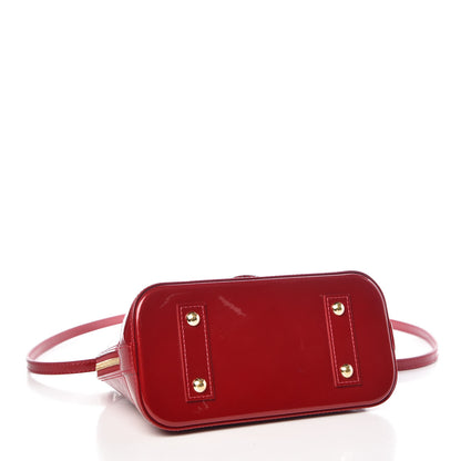 Louis Vuitton Vernis Rayures Alma BB Pomme D'Amour 5 of 10