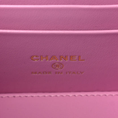 Chanel Caviar Quilted Top Handle Pocket Vanity Case Lilac 6 of 10