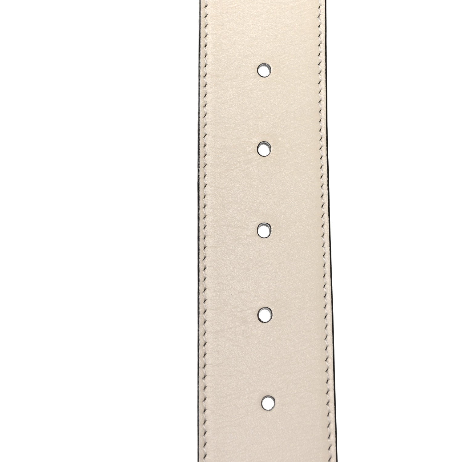 Gucci Calfskin Double G 40mm Belt 80 32 Mystic White 4 of 5
