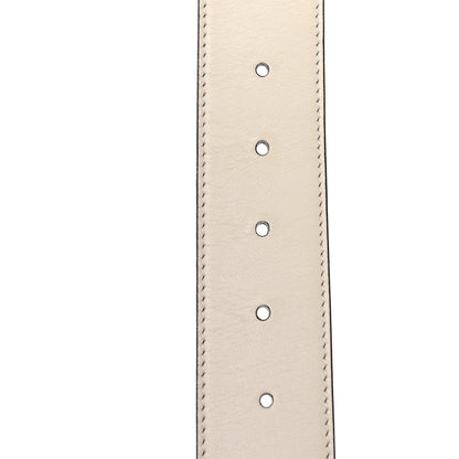Gucci Calfskin Double G 40mm Belt 80 32 Mystic White 4 of 5