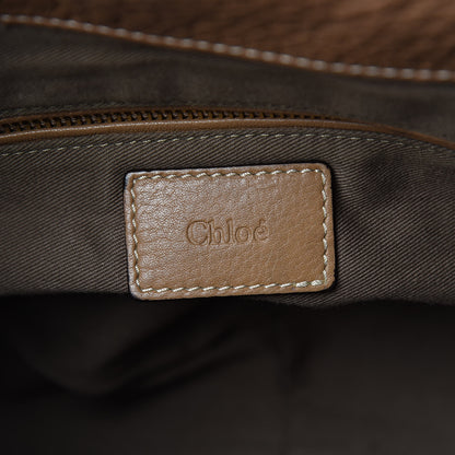 Chloe Calfskin Medium Marcie Round Zip Crossbody Bag Nut 6 of 15