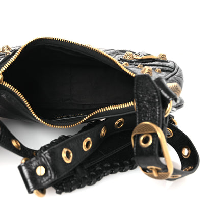 Balenciaga Agneau Arena Le Cagole Shoulder Bag XS Black 6 of 11