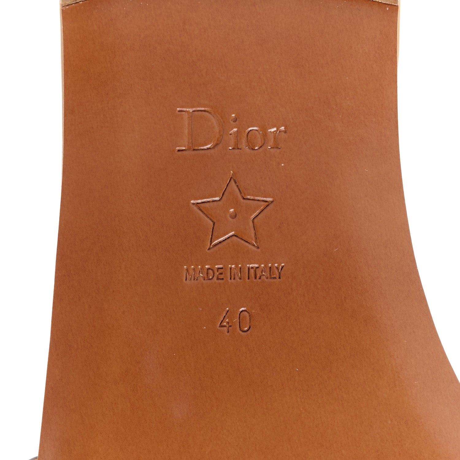 Christian Dior Calfskin D-Club Mule Sandal 40 Natural 7 of 9