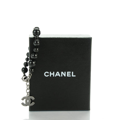 Chanel Glass Bead CC Map Bracelet Ruthenium Black 5 of 5