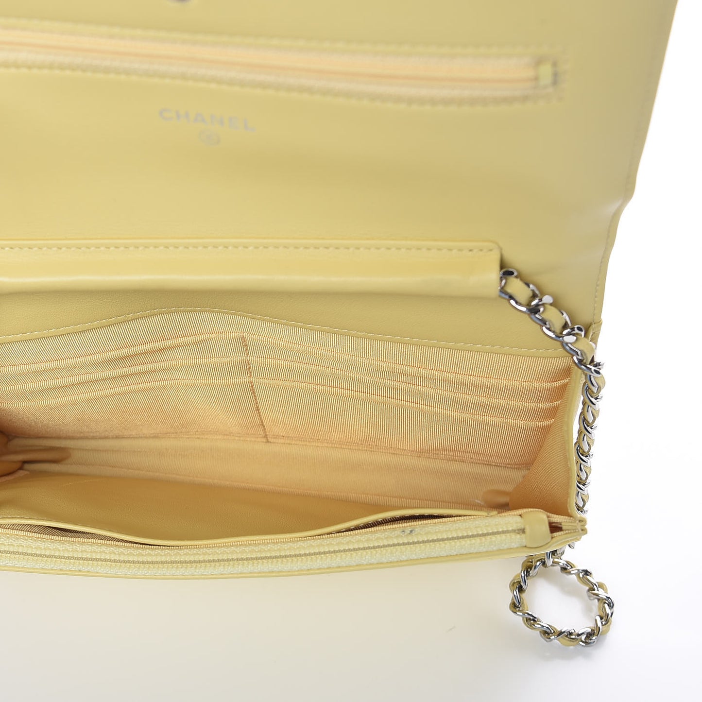 Patent CC Compact Wallet on Chain WOC Yellow