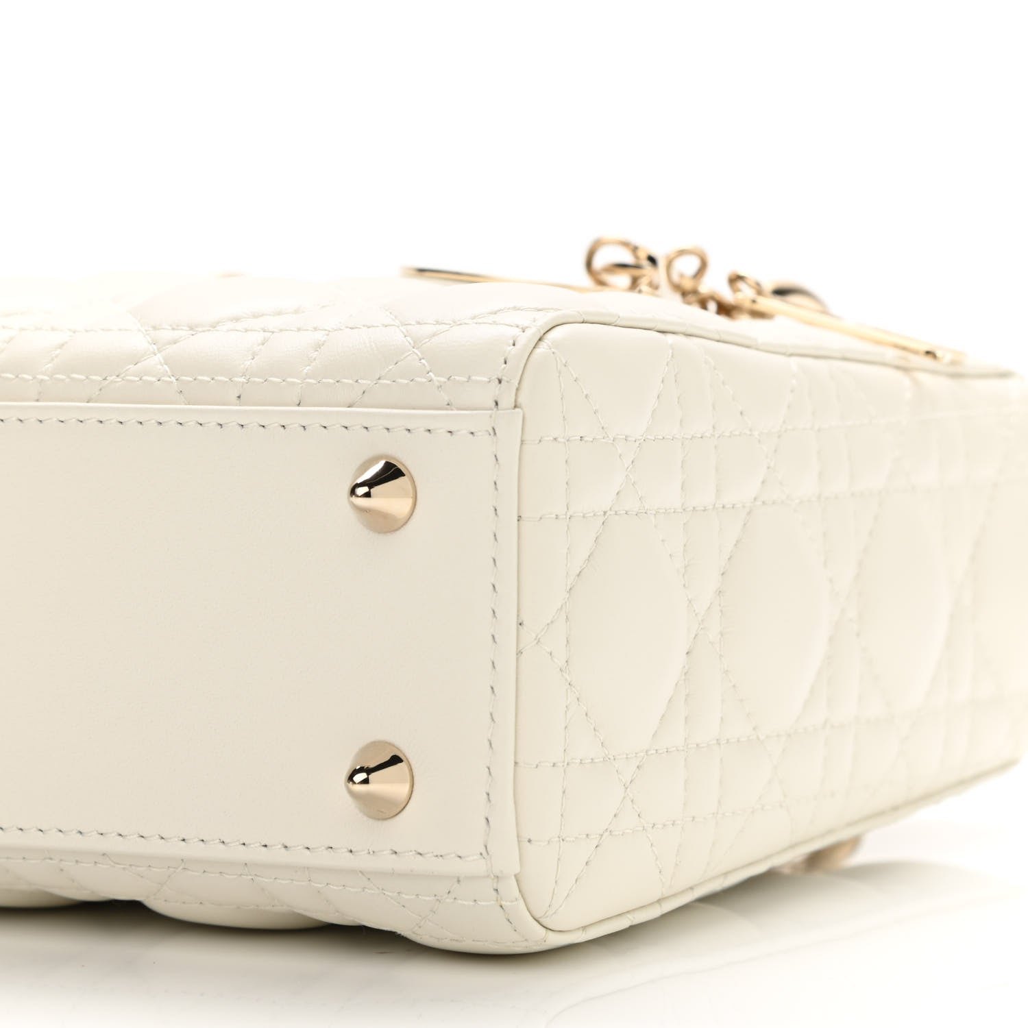 Christian Dior Lambskin Cannage Small My ABCDior Lady Dior White 8 of 8