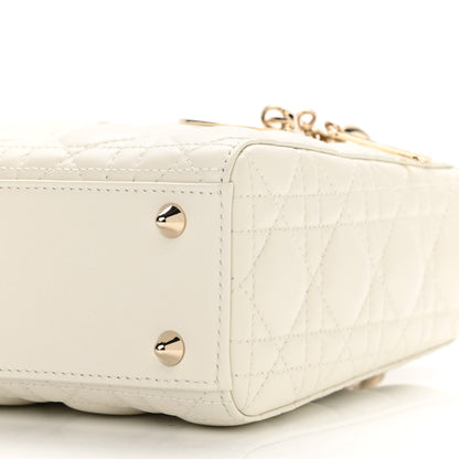 Christian Dior Lambskin Cannage Small My ABCDior Lady Dior White 8 of 8