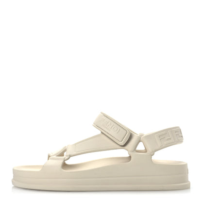 Fendi Rubber FF Sporty Hiker 25mm Sandals 37 Chalk 1 of 12