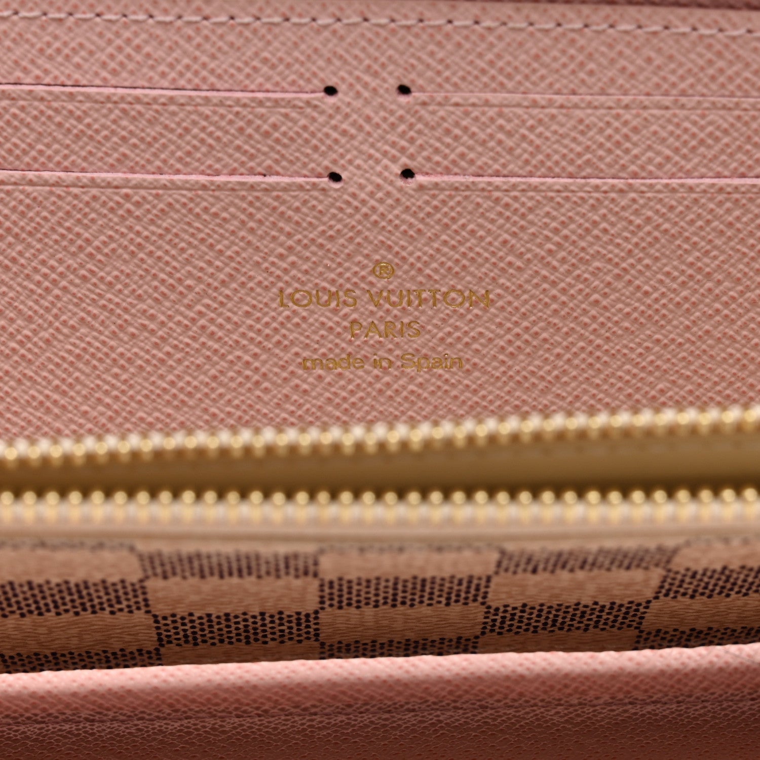 Louis Vuitton Damier Azur Clemence Wallet Rose Ballerine 6 of 7