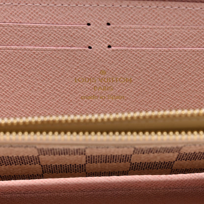 Louis Vuitton Damier Azur Clemence Wallet Rose Ballerine 6 of 7