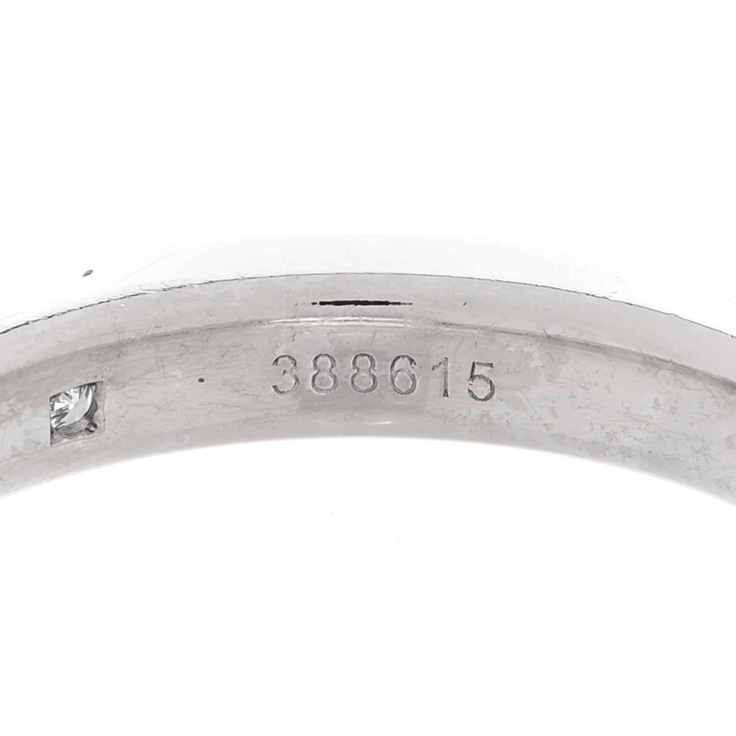 Platinum Diamond Princess Cut Wedding Band Ring 54 6.75