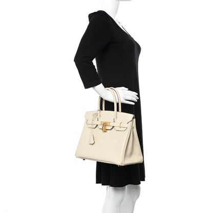 Hermes Epsom Birkin 30 Craie 2 of 15