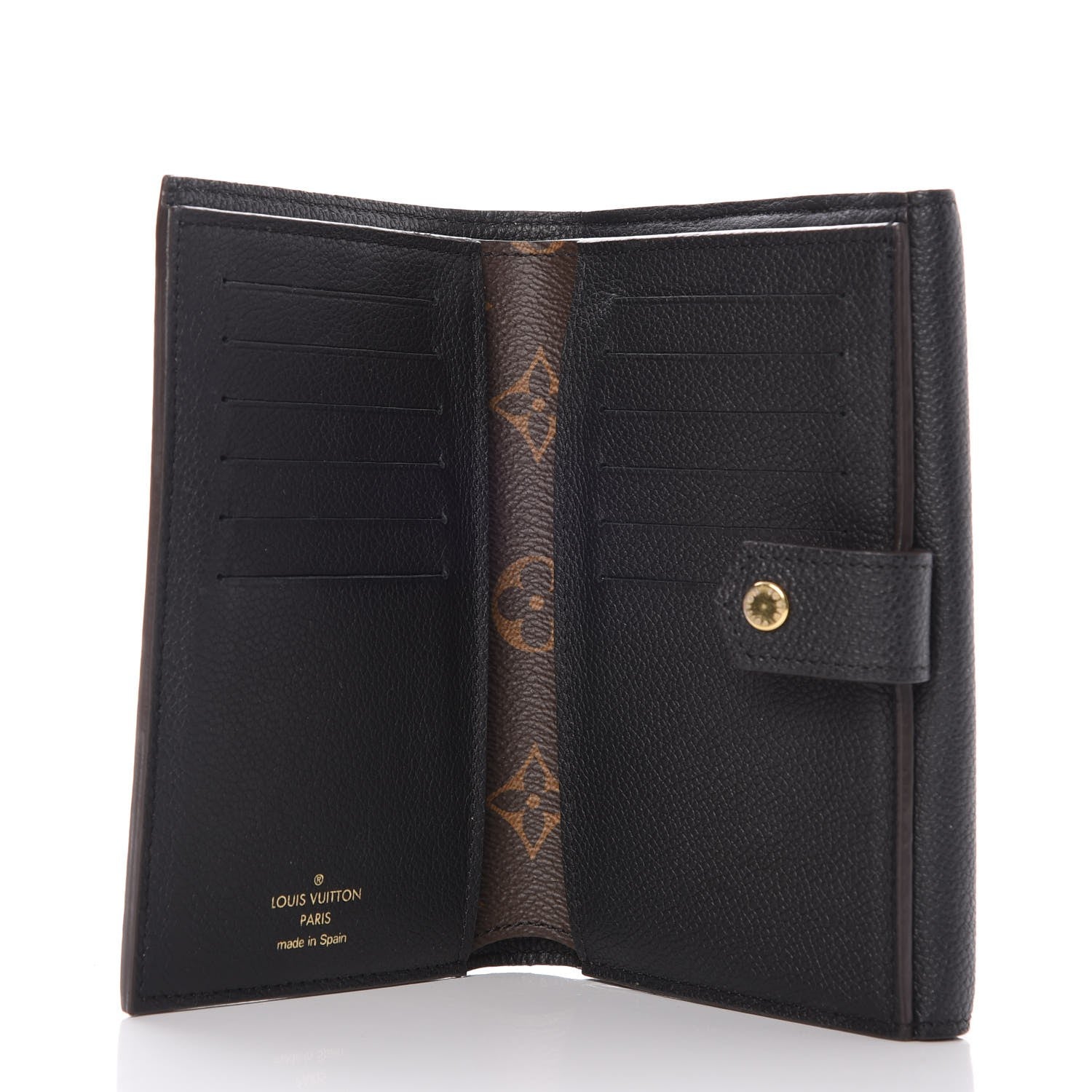 Louis Vuitton Monogram Pallas Compact Wallet Black 5 of 8