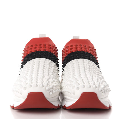 Christian Louboutin Neoprene Mens Tricolore Spike Sock Flat Sneakers 41 Version Multi 2 of 9