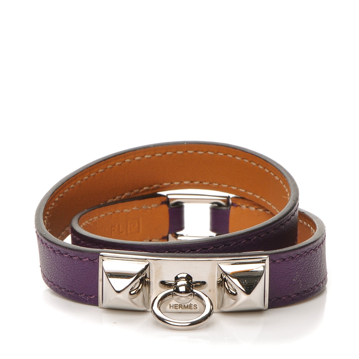 Hermes Swift Rivale Double Tour Bracelet S Ultraviolet 1 of 7