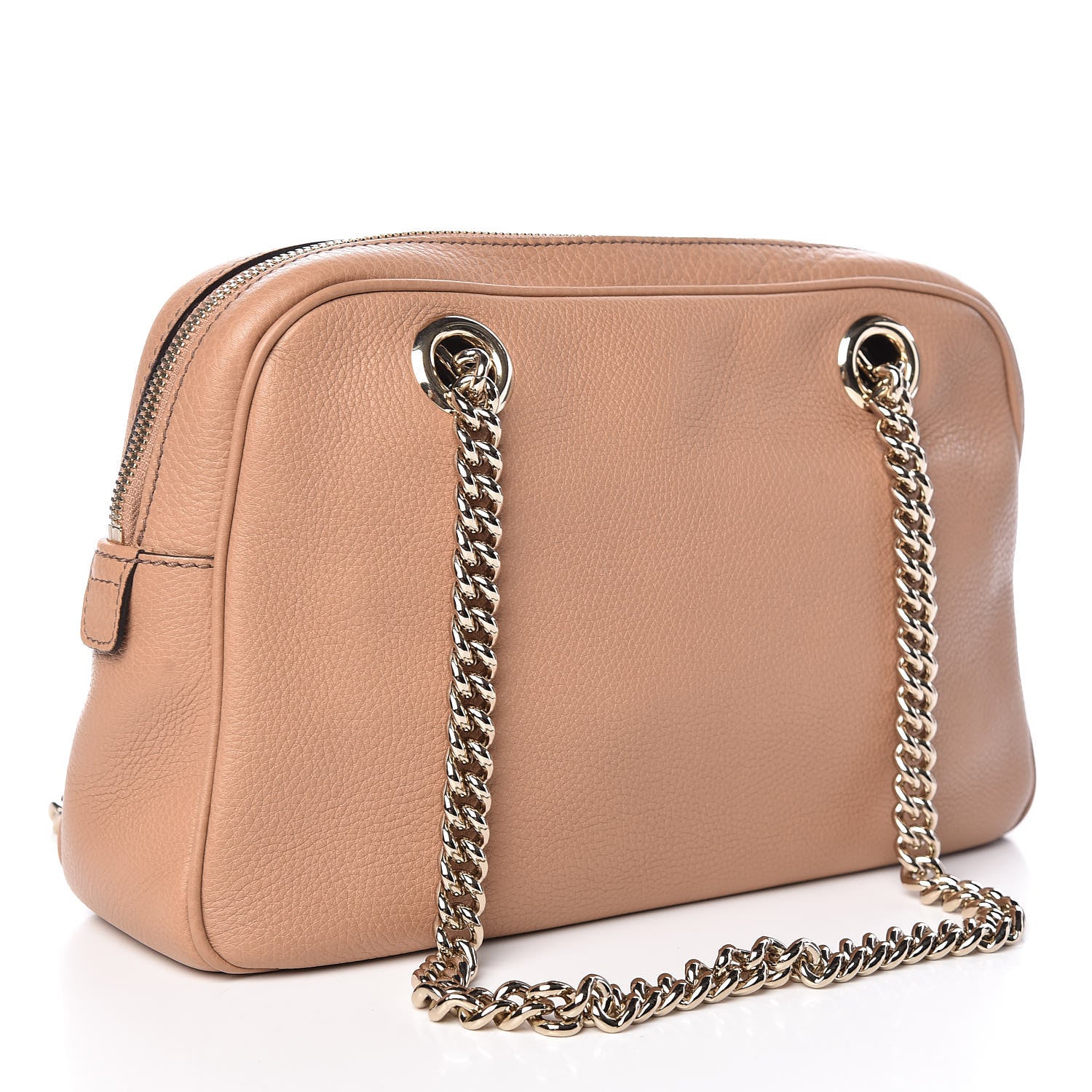 Gucci Pebbled Calfskin Small Soho Bowler Camelia 3 of 9