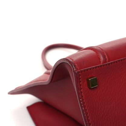Celine Baby Grained Calfskin Medium Phantom Luggage Carmin 10 of 20