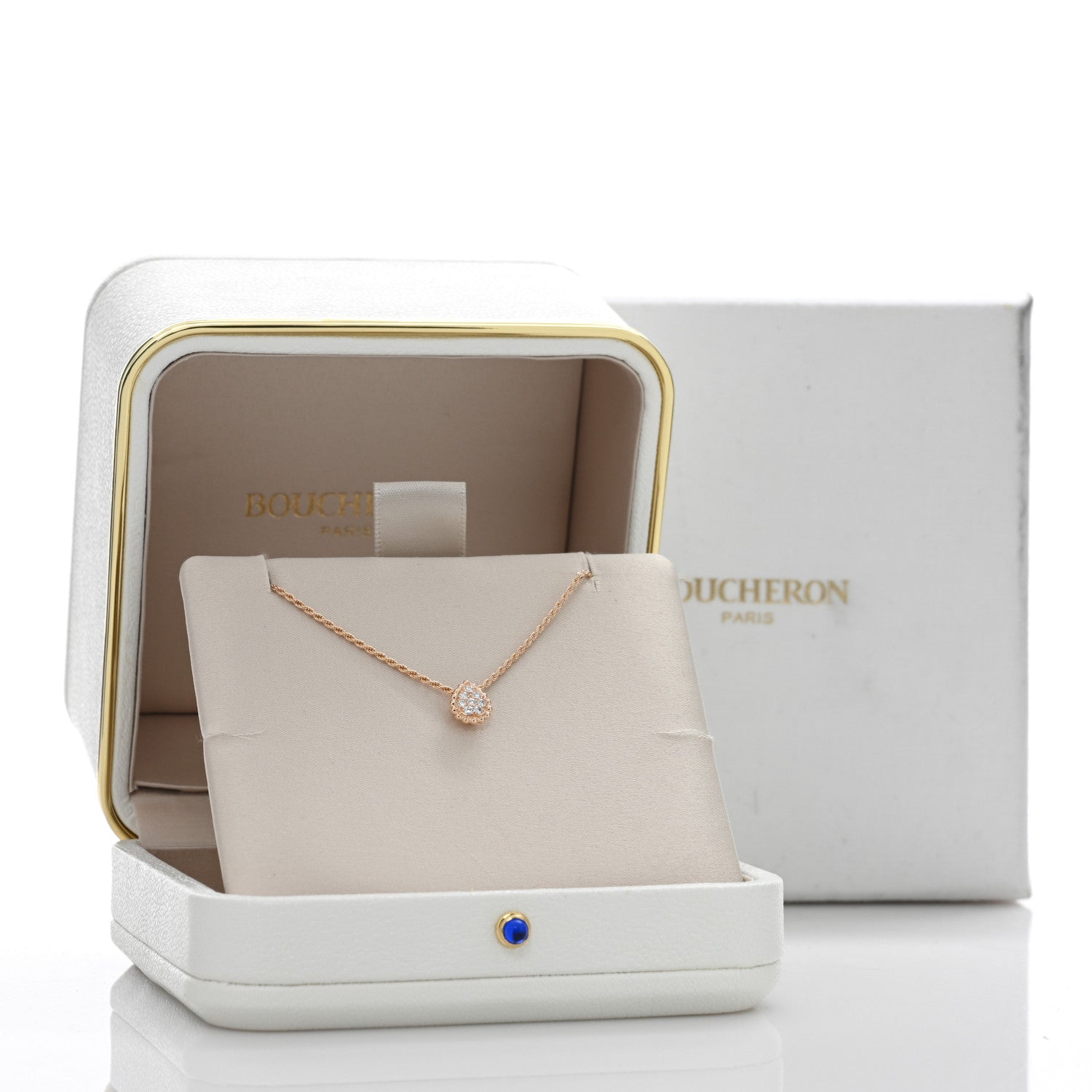 Boucheron 18K Rose Gold Diamond XS Serpent Boheme Necklace 6 of 6