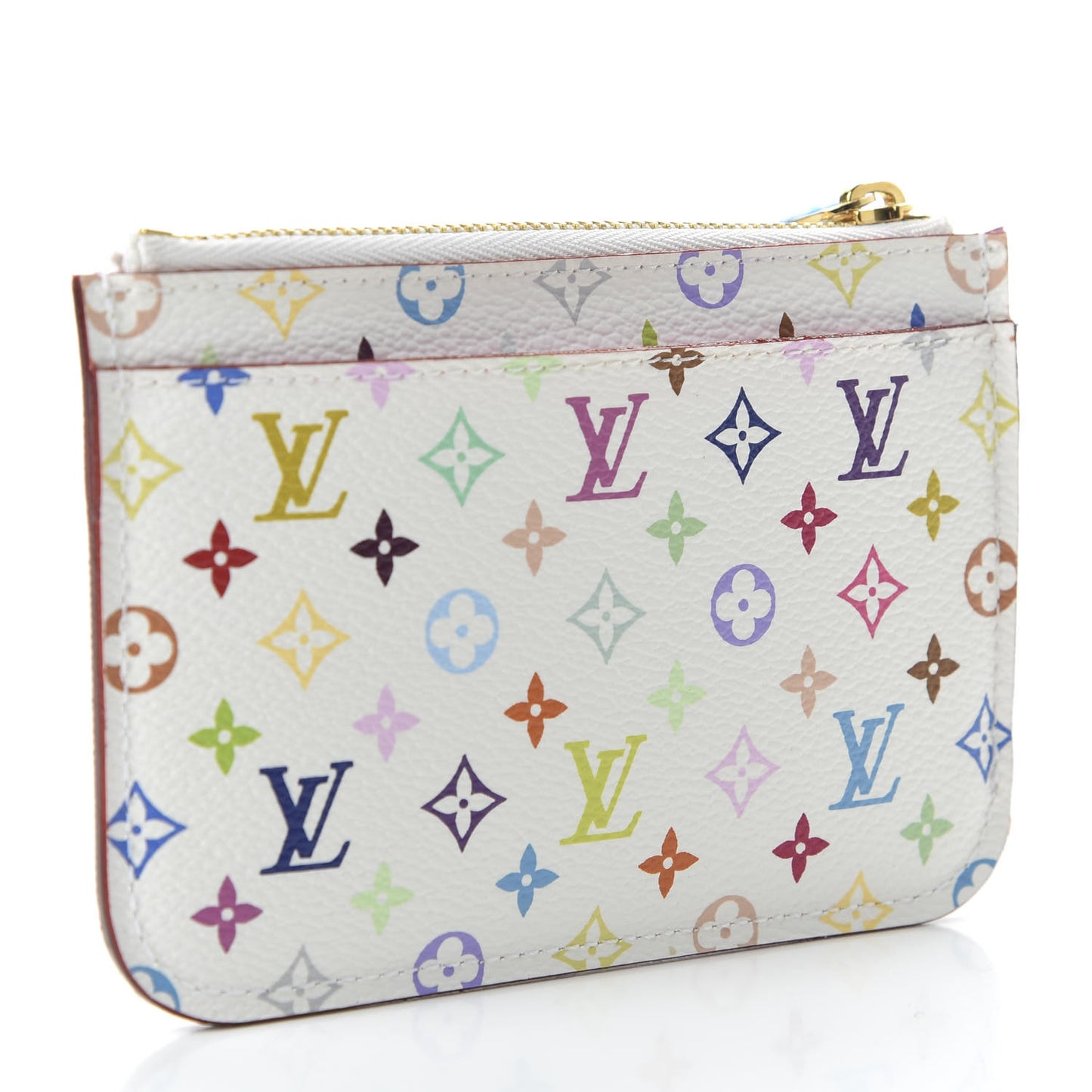 Monogram Multicolor Key Pouch White Litchi