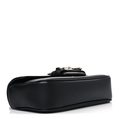 Gucci Calfskin Horsebit 1955 Small Soft Top Handle Shoulder Bag Black 4 of 10
