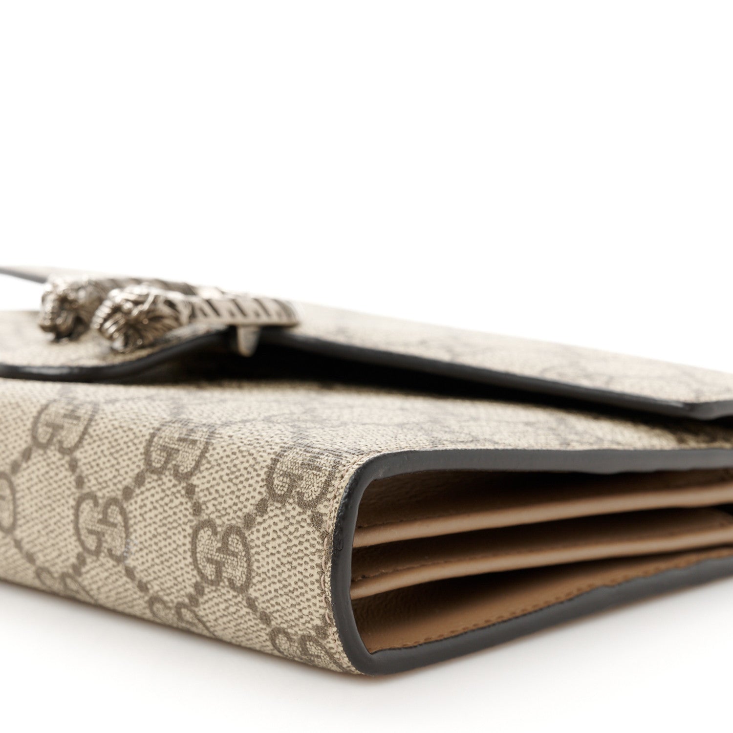 Gucci GG Supreme Monogram Mini Dionysus Chain Wallet Beige Taupe 10 of 11